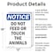 Signmission Do Not Feed Or Touch The Animals, 12 in W x Rectangle, Plastic OS-2PACK-NS-P-1218-V-11274 - alternate 3